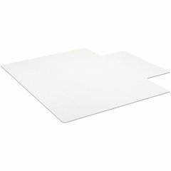 ES ROBBINS Hard-Floor Chair Mat - Hardwood Floor, Hard Floor, Wood Floor, Tile Floor - 53" Length x 45" Width x 0.110" Thickness - Lip Size 12" Length x 25" Width - Vinyl - Clear - 1 Each