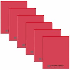C-Line Classroom Connector Letter Report Cover - 8 1/2" x 11" - 2 Internal Pocket - Red - 1 Box