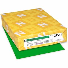 Neenah Color Paper - Green - Letter - 8 1/2" x 11" - 24 lb Basis Weight - Green Seal - Acid-free, Lignin-free, Heavyweight - Gamma Green - 500 Sheets - 500 / Pack