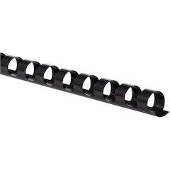 Mead CombBind Binding Spines - 0.37" Maximum Capacity - 55 x Sheet Capacity - For Letter 8 1/2" x 11" Sheet - Plastic - 125 / Box