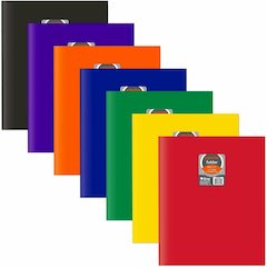 C-Line Letter Pocket Folder - 8 1/2" x 11" - 3 Internal Pocket - Black, Blue, Green, Orange, Red, Purple, Yellow - 24 / Box