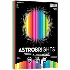 Neenah Spectrum Assortment Cardstock - Letter - 8 1/2" x 11" - 65 lb Basis Weight - Acid-free, Lignin-free - Solar Yellow, Lift-off Lemon, Galaxy Gold, Cosmic Orange, Solar White, Pulsar Pink, Plasma 