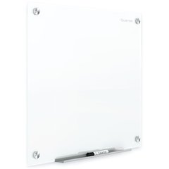 Quartet Infinity Magnetic Glass Dry-Erase Board, White, 48" x 48" - 48" (4 ft) Width x 48" (4 ft) Height - White Tempered Glass Surface - Square - Horizontal/Vertical - Magnetic - Frameless, Accessory
