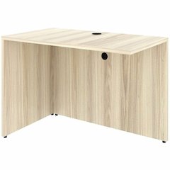 Lorell Essentials Rectangular Return Shell - Rectangle - 1" Thickness Table Top, 29.5" Height x 42" Width x 24" Depth Return Shell - Material: Laminate, Metal - Finish: Modern Elm - Laminate, Modern E