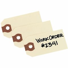 Avery&reg; Unstrung Shipping Tags, 11.5 pt. Stock, 2-3/4" x 1-3/8" , 1,000 Manila Hang Tags - 2.75" Length x 1.37" Width - Rectangular - Card Stock - Manila - 1000 / Box