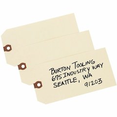 Avery&reg; Unstrung Shipping Tags, 11.5 pt. Stock, 6-1/4" x 3-1/8" , 1,000 Manila Hang Tags - 6.20" Length x 3.13" Width - Rectangular - Card Stock - Manila - 1000 / Box