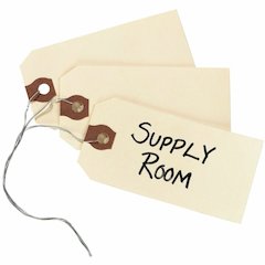Avery&reg; Shipping Tags with Wire, 11.5 pt. Stock, 3-3/4" x 1-7/8" , 1,000 Manila Hang Tags - #26 - 3.75" Length x 1.87" Width - Rectangular - Wire Fastener - Card Stock - Manila - 1000 / Box