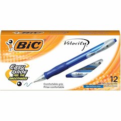 BIC Retractable Ballpoint Pens - Refillable - Retractable - Blue Ink - Translucent Blue Barrel - 1 Dozen