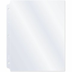 C-Line Vinyl Top Loading Sheet Protectors - For Letter 8 1/2" x 11" Sheet - 3 x Holes - Ring Binder - Clear - Vinyl - 50 / Box