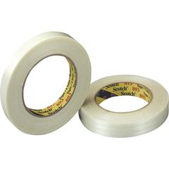 Scotch General-Purpose Filament Tape - 60 yd Length x 1" Width x 6 mil Thickness - 3" Core - Clear - Glass Yarn Backing - Tear Resistant, Split Resistant, Curl Resistant, Moisture Resistant, Scuff Res