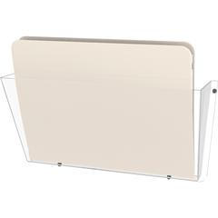 Deflecto Unbreakable DocuPocket - 1 Pocket(s) - 1 Compartment(s) - 6.50" Height x 14.50" Width x 3" Depth - Unbreakable - Clear - Plastic - 1 Each