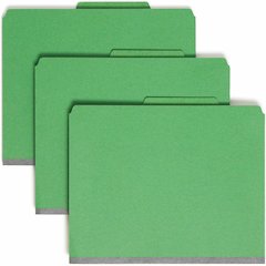 Smead SafeSHIELD 2/5 Tab Cut Letter Recycled Classification Folder - 8 1/2" x 11" - 2" Expansion - 2 x 2S Fastener - 2" for Folder - Top Tab Location - Right of Center Tab Position - 2 Divider - 25 pt