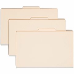 Smead 2/5 Tab Cut Legal Recycled Classification Folder - 8 1/2" x 14" - 2" Expansion - 2 x 2B Fastener - 2" for Folder - Top Tab Location - Right of Center Tab Position - 1 Divider - 18 pt. - 2 Plys -