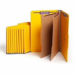 Smead SafeSHIELD 2/5 Tab Cut Legal Recycled Classification Folder - 8 1/2" x 14" - 2" Expansion - 2 x 2S Fastener - 2" for Folder - Top Tab Location - Right of Center Tab Position - 2 Divider - 25 pt.