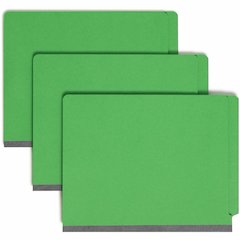Smead Straight Tab Cut Letter Recycled Classification Folder - 8 1/2" x 11" - 2" Expansion - 2 x 2B Fastener - 2" for Folder - End Tab Location - Right of Center Tab Position - 2 Divider - 14 pt. - 2 