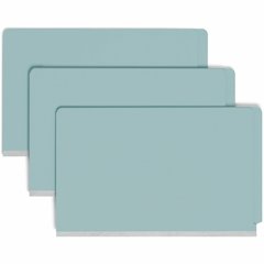 Smead Legal Recycled Classification Folder - 8 1/2" x 14" - 2" Expansion - 2 x 2S Fastener - 2" for Folder - End Tab Location - 2 Divider - 25 pt. - Pressboard - Blue - 100% Recycled - 10 / Box