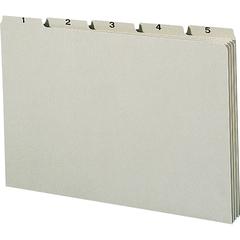Smead 100% Recycled Filing Guides with Daily Indexing - Printed Assorted Tab(s) - Month - Jan-Dec - 31 Tab(s)/Set - Legal - Gray Pressboard, Green Tab(s) - Recycled - 31 / Set