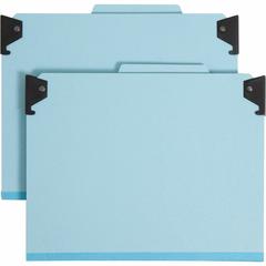 Smead 2/5 Tab Cut Letter Recycled Hanging Folder - 8 1/2" x 11" - 2" Expansion - 2 x 2S Fastener(s) - 1" Fastener Capacity for Folder - Top Tab Location - Right of Center Tab Position - 1 Divider(s) -