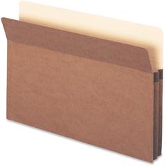 Smead Straight Tab Cut Legal Recycled File Pocket - 8 1/2" x 14" - 1 3/4" Expansion - Top Tab Location - 12.5 pt. - Redrope - Tear Resistant, Rounded Corner, Reinforced Gusset - 30% Recycled - 25 / Bo