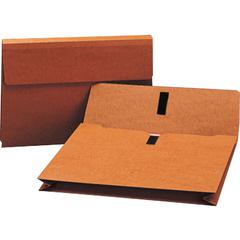 Smead Legal Recycled File Wallet - 8 1/2" x 14" - 2" Expansion - 12.5 pt. - Redrope - Heavy Duty, Flap - 30% Recycled - 1 Each
