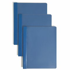 Smead Letter Recycled Report Cover - 8 1/2" x 11" - 3 Fastener - 1/2" for Folder - 12 pt. - Vinyl, Metal - Dark Blue - 50% Recycled - 25 / Box