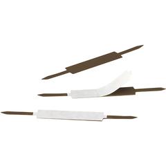 Smead Self-Adhesive Fasteners - 1" Size Capacity - for Folder, Binder - Self-adhesive - Brown - Steel - 100 / Box