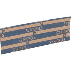 Sparco Flat Coin Wrappers - 1000 Wrap(s)Total $2.00 in 40 Coins of 5¢ Denomination - 60 lb Basis Weight - Kraft - Blue - 1000 / Box