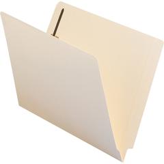 Smead Straight Tab Cut Letter Recycled Fastener Folder - 8 1/2" x 11" - 3/4" Expansion - 2 x 2B Fastener(s) - 2" Fastener Capacity for Folder - Manila - Manila - 100% Recycled - 50 / Box