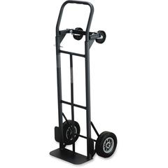 Safco Tuff Truck Convertible - 500 lb Load Capacity - 8" Caster Size - 18.50" Width x 12" Depth x 52" Height - Steel Frame - Black - 1 Each