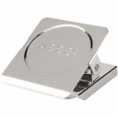 ACCO Square Magnetic Clip - Small - 1.5" Length - 0.88" Size Capacity - Magnetic, Rust Resistant - 1Each - Silver - Metal, Chrome
