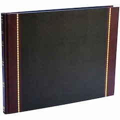 Wilson Jones Visitors Register Book - 104 Sheet(s) - Letter - 12.25" x 9.50" Sheet Size - 5 Columns per Sheet - Black, Red, Blue Print Color - Red, Black Cover - 1 Each