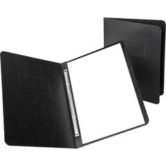Oxford Letter Recycled Report Cover - 8 1/2" x 11" - Prong Fastener - 3" Fastener Capacity for Folder - Pressguard - Black - 65% Recycled - 1 Each