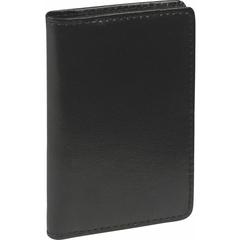 Samsill 81220 Regal Leather Business Card Holder, Case Holds 25 Business, Black (81220) - Leather, Genuine Cowhide Leather Body - 1 Each