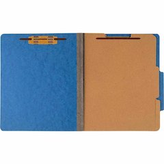 ACCO Letter Classification Folder - 3" Folder Capacity - 8 1/2" x 11" - 6 Fastener - 1" Fastener Capacity - 2 Divider - 6 pt. - Pressboard, Tyvek - Sky Blue - 10 / Box