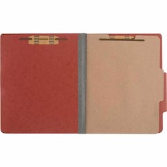 ACCO Letter Classification Folder - 2" Folder Capacity - 8 1/2" x 11" - 4 Fastener - Folder - 1 Divider - 4 pt. - Pressboard, Tyvek - Earth Red - 10 / Box