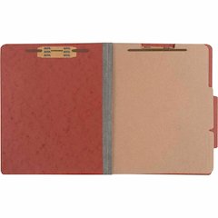 ACCO Letter Classification Folder - 3" Folder Capacity - 8 1/2" x 11" - 6 Fastener - 1" for Folder - 2 Divider - 6 pt. - Pressboard, Tyvek - Earth Red - 10 / Box