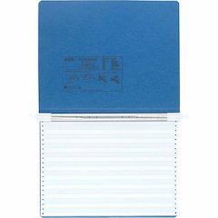 ACCO PRESSTEX Unburst Sheet Covers - 6" Binder Capacity - Fanfold - 11" x 14 7/8" Sheet Size - Light Blue - Recycled - Retractable Filing Hooks, Hanging System, Moisture Resistant, Water Resistant - 1