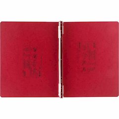 ACCO PRESSTEX Unburst Sheet Covers - 6" Binder Capacity - Fanfold - 11" x 14 7/8" Sheet Size - Executive Red - Recycled - Retractable Filing Hooks, Hanging System, Moisture Resistant, Water Resistant 