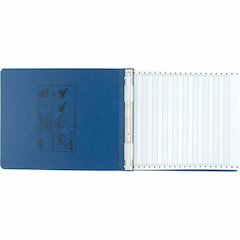 ACCO PRESSTEX Unburst Sheet Covers - 6" Binder Capacity - 9 1/2" x 11" Sheet Size - Light Blue - Recycled - Retractable Filing Hooks, Hanging System, Moisture Resistant, Water Resistant - 1 Each