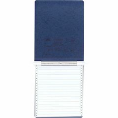 ACCO PRESSTEX Unburst Sheet Covers - 6" Binder Capacity - 9 1/2" x 11" Sheet Size - Dark Blue - Recycled - Retractable Filing Hooks, Hanging System, Moisture Resistant, Water Resistant - 1 Each