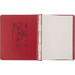 ACCO PRESSTEX Unburst Sheet Covers - 6" Binder Capacity - Letter - 8 1/2" x 11" Sheet Size - Executive Red - Recycled - Retractable Filing Hooks, Hanging System, Moisture Resistant, Water Resistant - 
