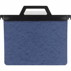 ACCO Expandable Data Binder - Retractable Hooks - 6" Binder Capacity - Letter - 8 1/2" x 11" Sheet Size - 1500 Sheet Capacity - Pressboard - Blue - Recycled - Retractable, Handle, Spine Label, Durable
