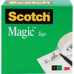 Scotch Invisible Magic Tape - 72 yd Length x 1" Width - 3" Core - Split Resistant, Tear Resistant - For Mending, Splicing - 1 / Roll - Matte - Clear