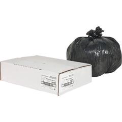 Nature Saver Black Low-density Recycled Can Liners - Small Size - 10 gal Capacity - 23" Length x 24" Width x 0.85 mil (22 Micron) Thickness - Low Density - Black - Plastic - Cleaning Supplies - Recycl