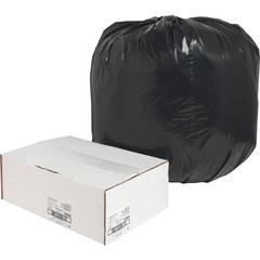 Nature Saver Black Low-density Recycled Can Liners - Large Size - 45 gal Capacity - 46" Length x 40" Width x 1.65 mil (42 Micron) Thickness - Low Density - Black - Plastic - Cleaning Supplies - Recycl