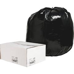 Nature Saver Black Low-density Recycled Can Liners - Extra Large Size - 56 gal Capacity - 48" Length x 43" Width x 1.65 mil (42 Micron) Thickness - Low Density - Black - Plastic - Cleaning Supplies - 