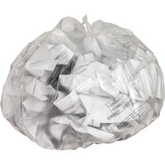 Genuine Joe High-Density Can Liners - Small Size - 10 gal Capacity - 24" Length x 24" Width x 0.31 mil (8 Micron) Thickness - High Density - Clear - Resin - Office Waste, Industrial Trash - 50/Roll - 