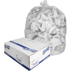 Genuine Joe High-density Can Liners - Large Size - 45 gal Capacity - 48" Length x 40" Width x 0.63 mil (16 Micron) Thickness - High Density - Clear - Resin - Office Waste, Industrial Trash - No - 25/R