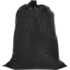 Genuine Joe Heavy Duty Contractor Bags - Large Size - 42 gal Capacity - 48" Length x 33" Width x 2.50 mil (63 Micron) Thickness - Low Density - Black - Kitchen - No - 20/Box - 1 Carton