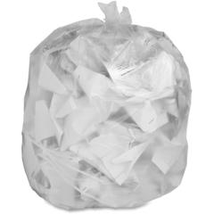 Genuine Joe Economy High-Density Can Liners - Extra Large Size - 56 gal Capacity - 46" Length x 43" Width x 0.55 mil (14 Micron) Thickness - High Density - Translucent - Resin - Office Waste - No - 20